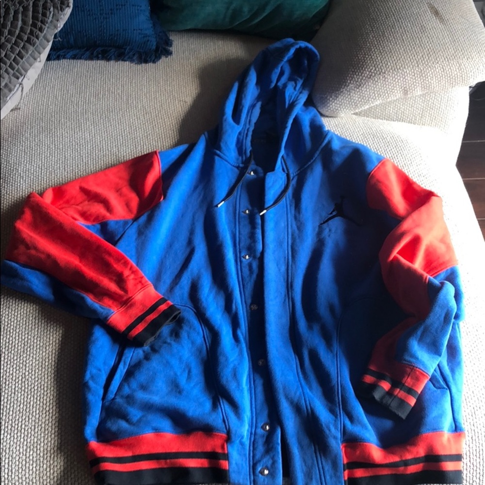 Jordan button down sweatshirt